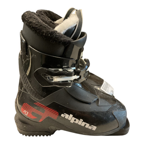 Vist Large View of Product Image Which is Used Alpina AJ1 SZ 19.0 Boys DH Ski Boot Black 190 MP - Y12