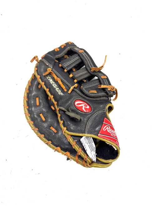 Vist Large View of Product Image Which is Used Rawlings RENEGADE BB/SB First Base LH Throw Black 12 1/2"