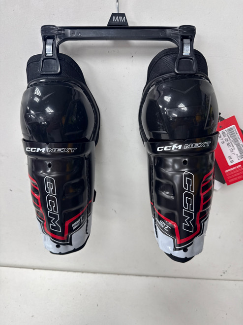 Vist Large View of Product Image Which is New CCM NEXT Youth Shin Guards None 7"
