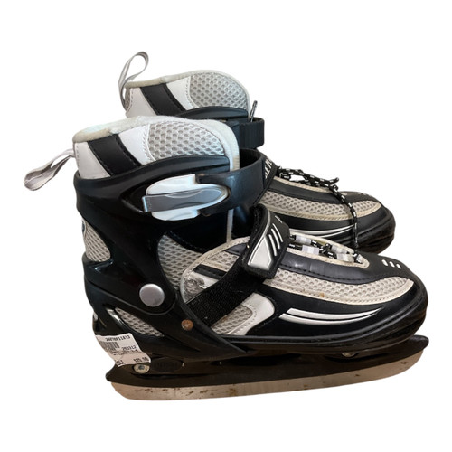 Vist Large View of Product Image Which is Used Lake Placid SUMMIT ADJ 2-5 Boys Softboot Skate Black Adjustable