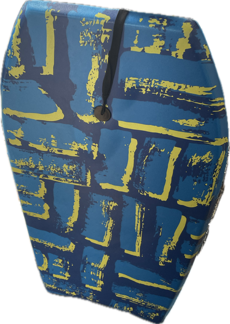 Vist Large View of Product Image Which is Used BLU/YEL Body Board Royal Blue 37"