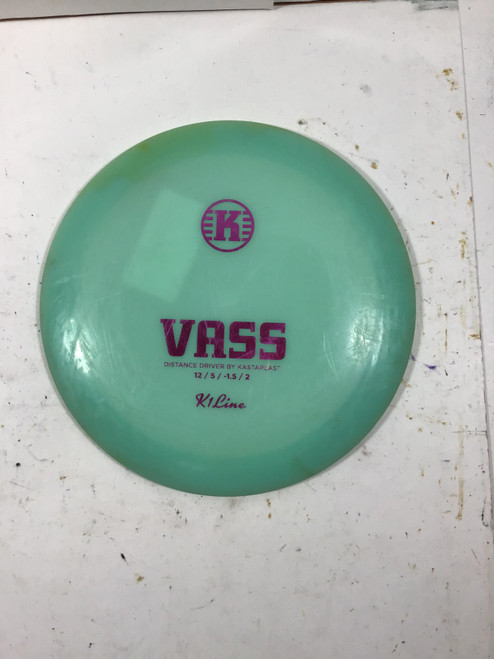 Vist Large View of Product Image Which is Used Kastaplast K1 VASS Disc Golf Driver Green 173g