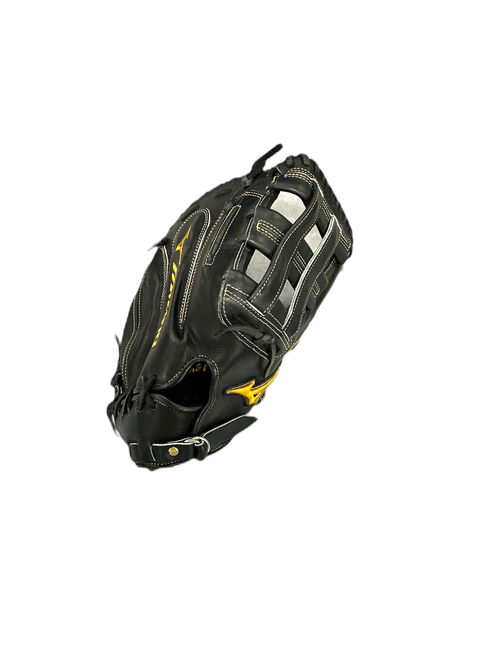 Vist Large View of Product Image Which is Used Mizuno PRO BB/SB First Base RH Throw Black 13"