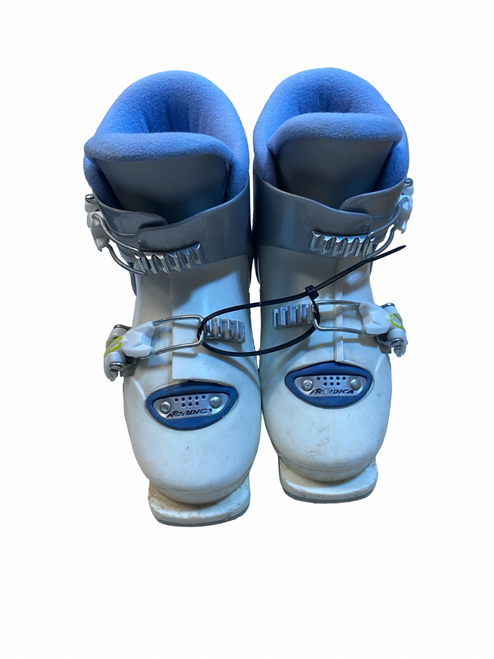 Vist Large View of Product Image Which is Used Nordica GP T2 Girls DH Ski Boot White 215 MP - J03