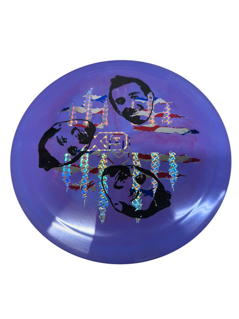 Vist Large View of Product Image Which is Used Discraft MISPRINT VULTURE BATTLE PACK Disc Golf Driver Purple 168g