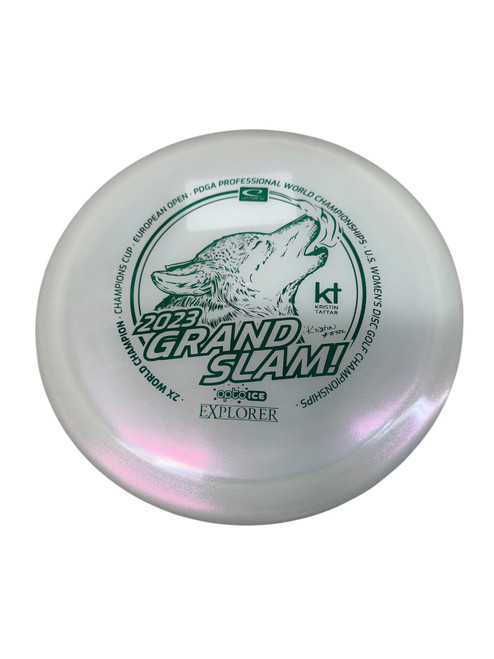 Vist Large View of Product Image Which is Used Latitude 64 OPTO ICE EXPLORER 2023 GRAND SLAM Disc Golf Driver White 173g