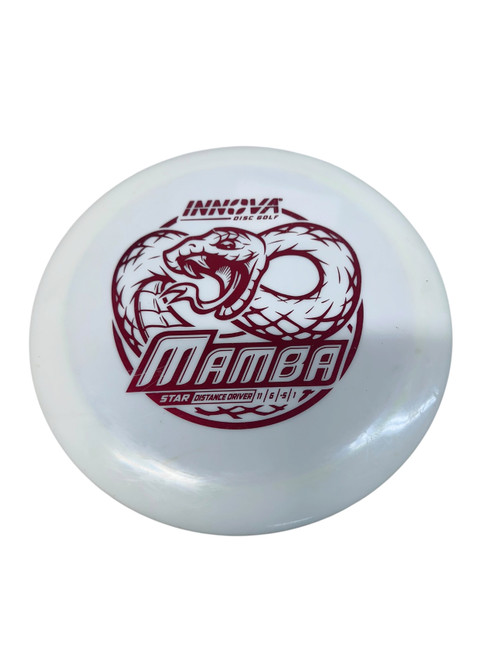 Vist Large View of Product Image Which is Used Innova STAR MAMBA Disc Golf Driver White 157g