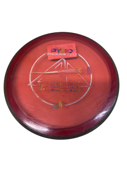 Vist Large View of Product Image Which is Used Axiom PRISM PROTON PYRO Disc Golf Mid Range Red