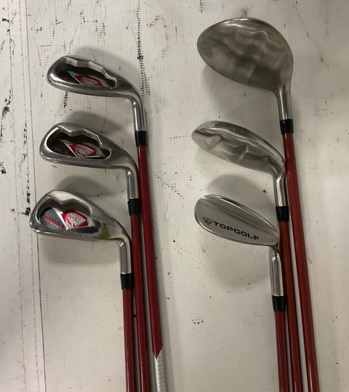 Vist Large View of Product Image Which is Used TOP GOLF 5 PC SET Jr Package Set RH Red 6 Piece