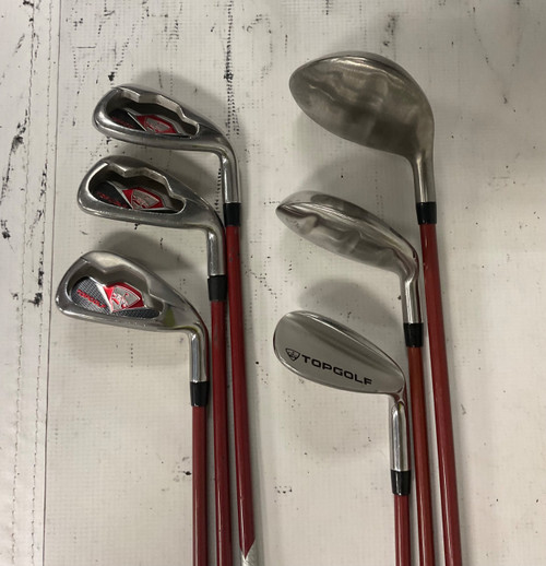 Vist Large View of Product Image Which is Used TOP GOLF 5 PC SET Jr Package Set RH Red 6 Piece