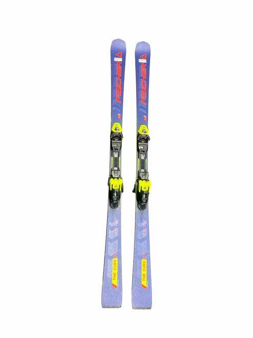 Vist Large View of Product Image Which is Used Fischer RC4 Mens DH Ski/Binding Navy Blue 182 cm