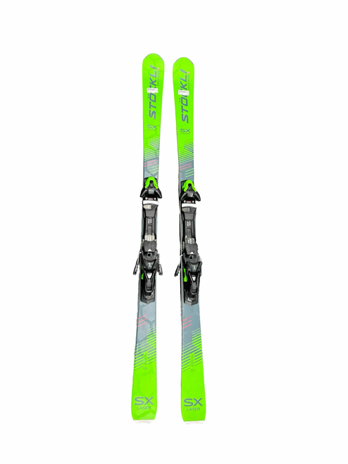 Vist Large View of Product Image Which is Used Stockli SX LASER Mens DH Ski/Binding Green 173 cm
