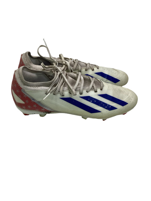 Vist Large View of Product Image Which is Used Adidas Soccer Cleats White Senior 11