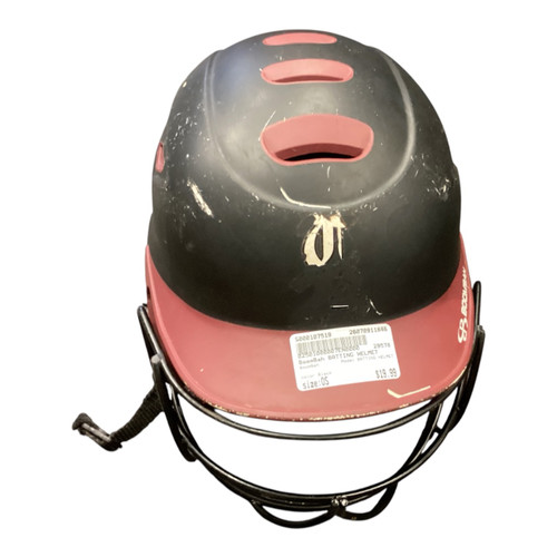 Vist Large View of Product Image Which is Used BoomBah BATTING HELMET Batting Helmet w/Mask Black One Size
