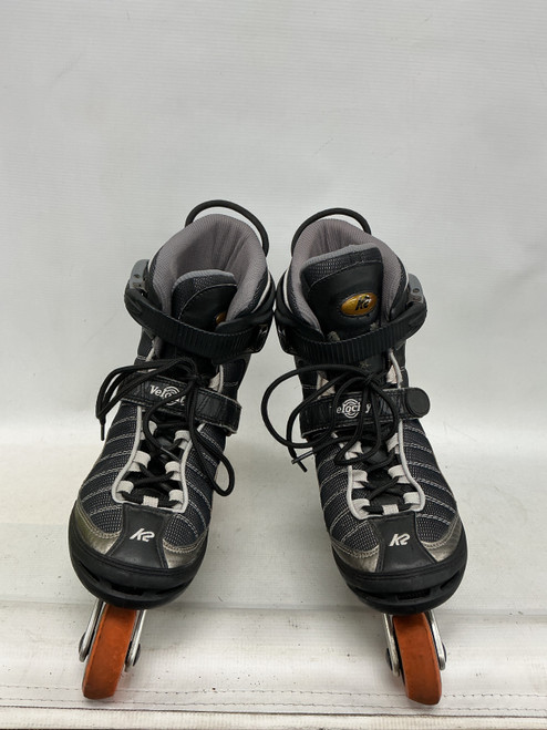 Vist Large View of Product Image Which is Used K2 VELOCITY 7672 Senior Roller Quad Skates Black Senior 10