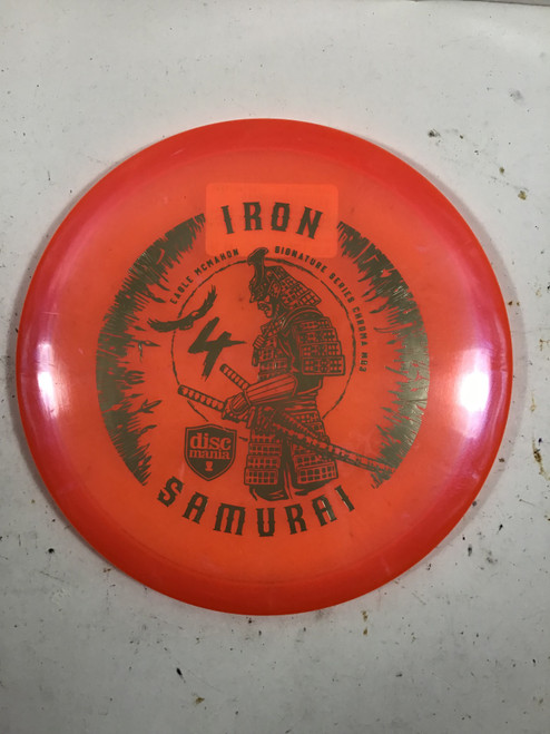 Vist Large View of Product Image Which is Used Discmania C LINE MD3 IRON SAMURAI 4 Disc Golf Mid Range Red 177g
