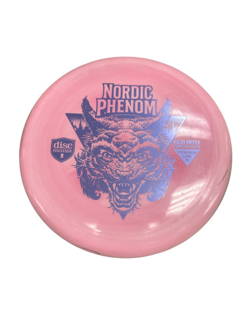 Vist Large View of Product Image Which is Used Discmania NORDIC PHENOM Disc Golf Driver Pink