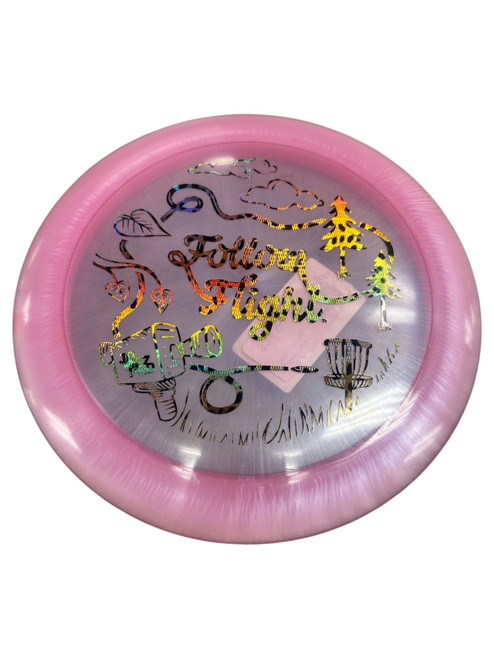 Vist Large View of Product Image Which is Used JOMEZPRO FOLLOW FLIGHT Disc Golf Driver Pink