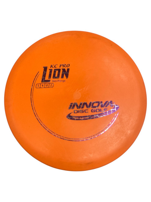 Vist Large View of Product Image Which is Used Innova KC PRO LION Disc Golf Mid Range Orange