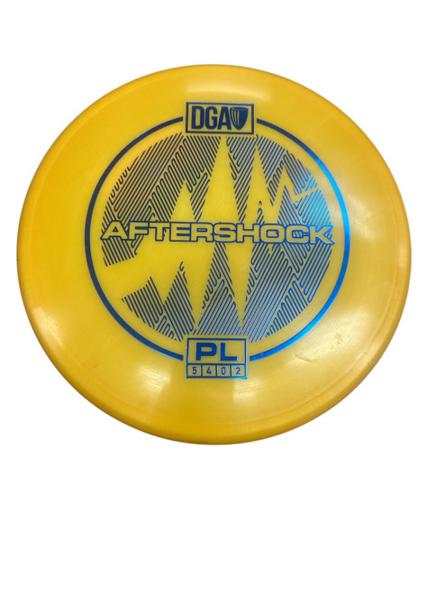 Vist Large View of Product Image Which is Used DGA AFTERSHOCK Disc Golf Mid Range Yellow
