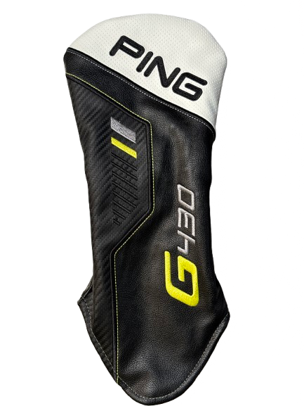 Vist Large View of Product Image Which is Used Ping G430 DRIVER HEAD COVER Golf Accessory White/Black/Yellow