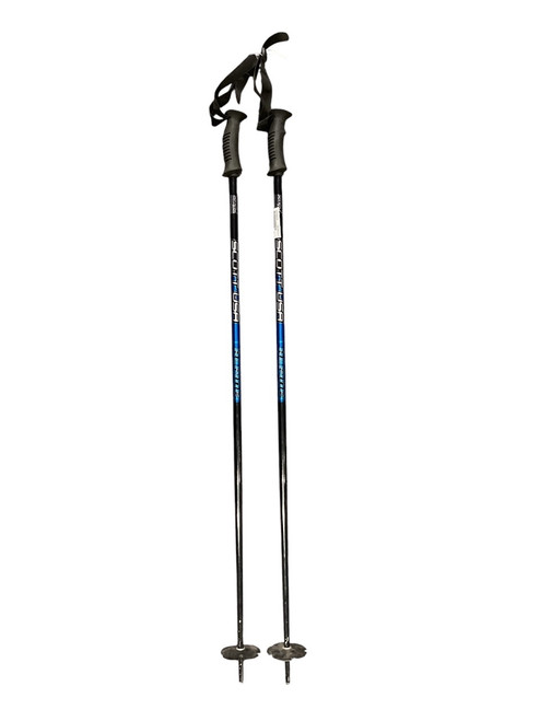 Vist Large View of Product Image Which is Used Scott ALPINE SERIES 2 Boys XC Ski Poles Black And Navy Blue 110 cm / 44 in