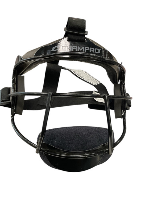 Vist Large View of Product Image Which is Used Champro YOUTH MASK BB/SB Fielders Mask Black One Size