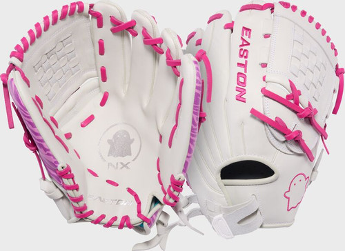 Vist Large View of Product Image Which is New Easton GHOST NX RH Throw Fastpitch Glove 12"