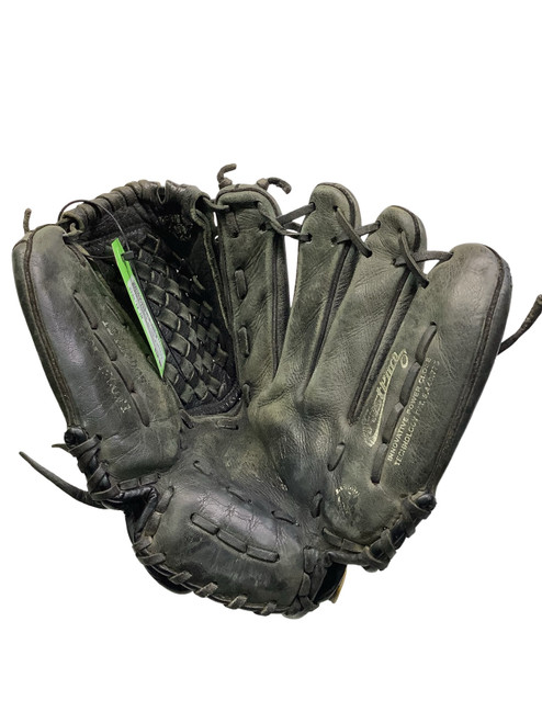Vist Large View of Product Image Which is Used Mizuno POWER CLOSE FP BB/SB Glove RH Throw Black 12"