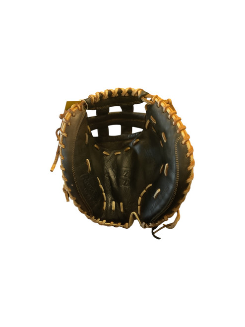 Vist Large View of Product Image Which is Used Rawlings SHUT OUT FASTPITCH MITT BB/SB Catchers RH Throw Black 32 1/2"