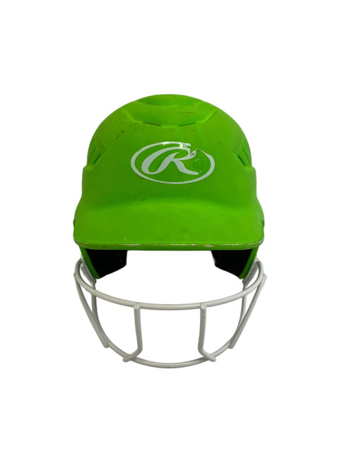 Vist Large View of Product Image Which is Used Rawlings RCFH OS Batting Helmet w/Mask