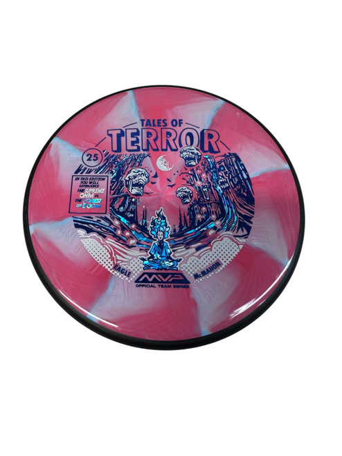 Vist Large View of Product Image Which is Used MVP 2025 TERROR OHM DISC Disc Golf Putter Red 173g