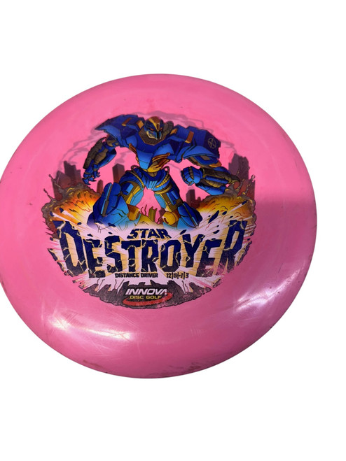 Vist Large View of Product Image Which is Used Innova STAR DESTROYER Disc Golf Driver Pink