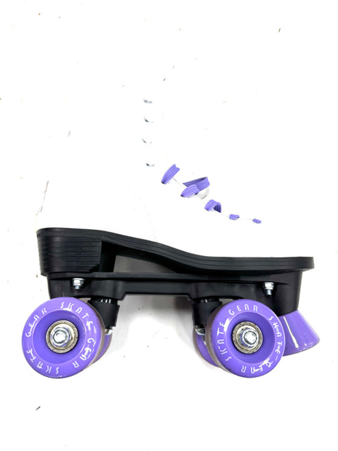 Vist Large View of Product Image Which is Used SKATE GEAR Junior Roller Quad Skates White Junior 06.5