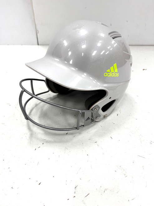 Vist Large View of Product Image Which is Used Adidas CLIMACOOL Batting Helmet w/Mask Grey One Size