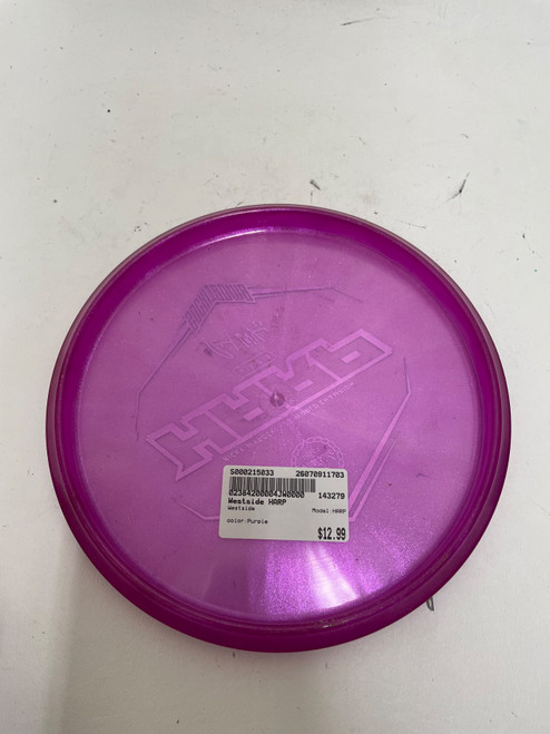 Vist Large View of Product Image Which is Used Westside HARP Disc Golf Putter Purple
