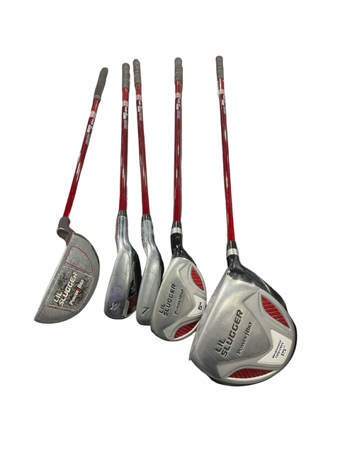 Vist Large View of Product Image Which is Used Powerbilt LIL SLUGGER SET NO BAG Jr Package Set RH Red 5 Piece