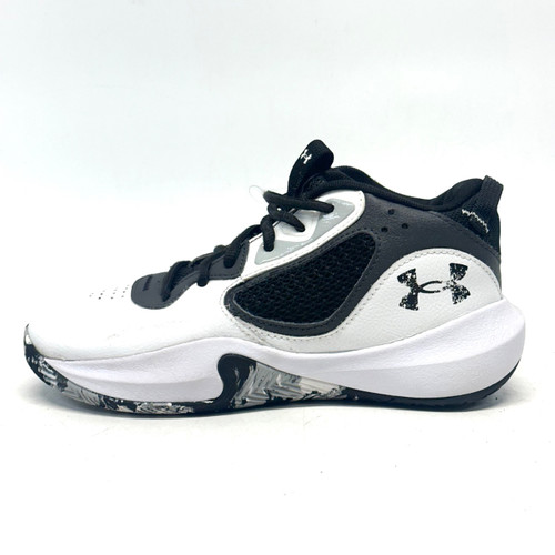 Vist Large View of Product Image Which is Used Under Armour LOCKDOWN 6 Basketball Shoes M Black Junior 04.5