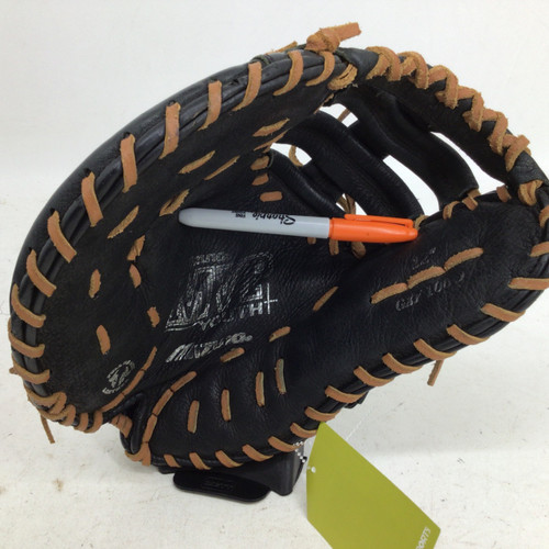 Vist Large View of Product Image Which is Used Mizuno MVP YTH 12 IN FIRST BASE MITT LHT BB/SB First Base LH Throw Black 12"