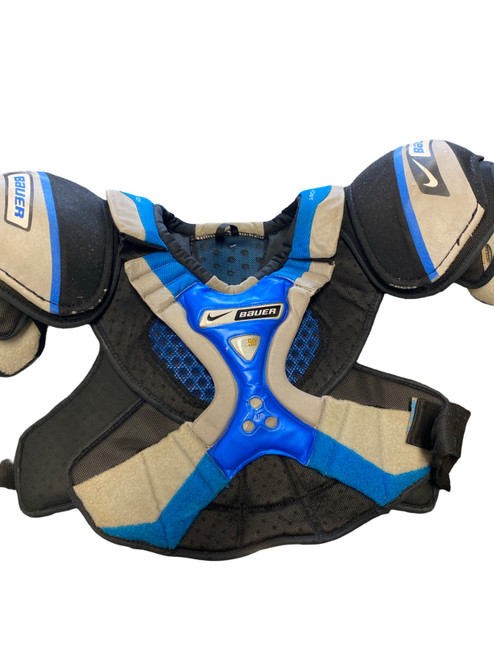 Vist Large View of Product Image Which is Used Bauer ONE90 Senior Shoulder Pads LG