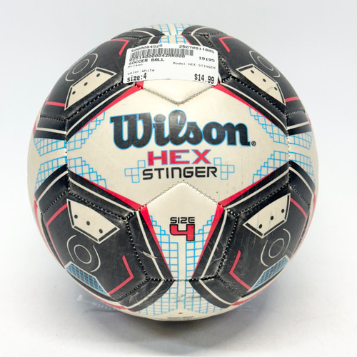 Vist Large View of Product Image Which is Used Wilson HEX STINGER All Size Soccer Ball White 4