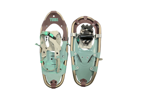 Vist Large View of Product Image Which is Used Tubbs Snowshoes Mens Turquoise And Purple 21"