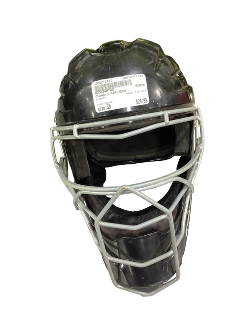 Vist Large View of Product Image Which is Used Champro AIR-TECH Catchers Helmet w/Mask Black SM
