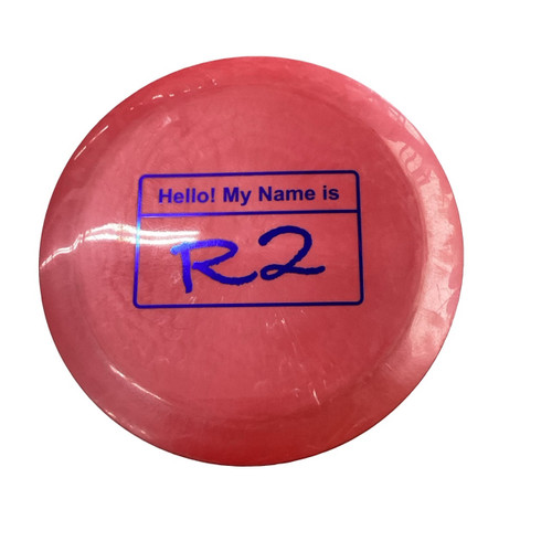 Vist Large View of Product Image Which is Used HELLO MY NAME IS R2 Disc Golf Driver Red
