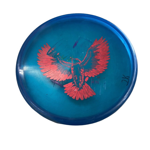 Vist Large View of Product Image Which is Used Discraft RINGER Disc Golf Putter Royal Blue