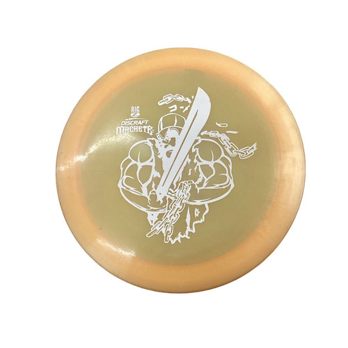 Vist Large View of Product Image Which is Used Discraft BIG Z MACHETE Disc Golf Driver Orange