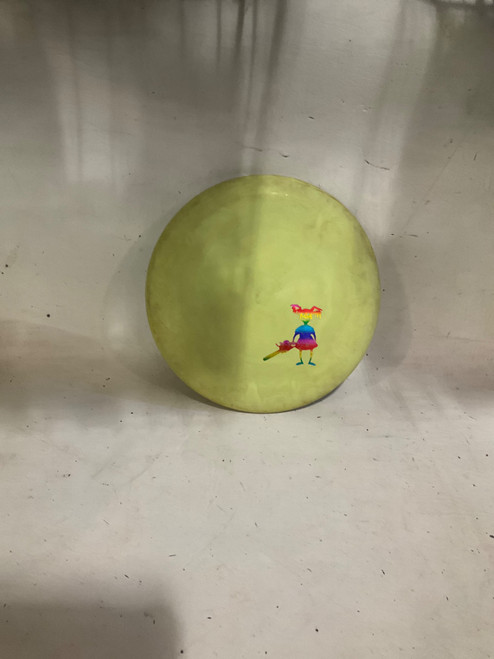 Vist Large View of Product Image Which is Used Gateway CHAIMSAW GIRL Disc Golf Putter Yellow