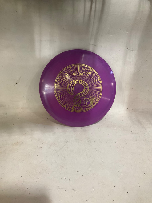Vist Large View of Product Image Which is Used MYSTERY DISC FOUNDATION Disc Golf Mid Range Purple