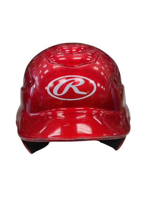 Vist Large View of Product Image Which is Used Rawlings BATTING HELMET Batting Helmet No Mask Red MD
