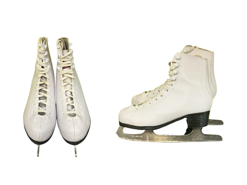 Vist Large View of Product Image Which is Used Hespeler HESPELER FIGURE SKATES Girls Figure Skate White Youth 13.0